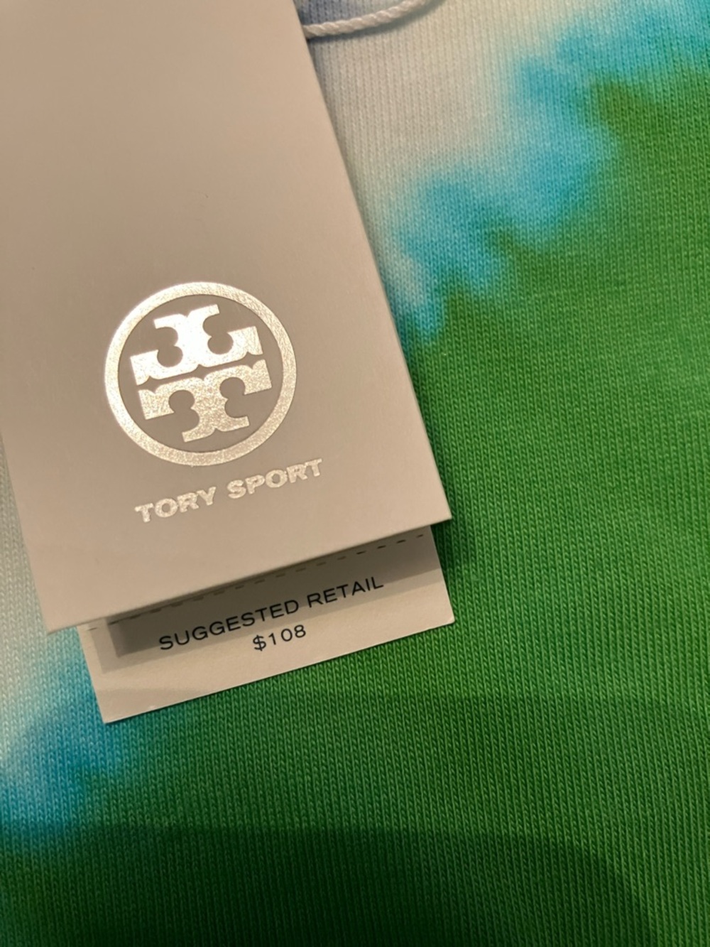 Tory Burch Sport Tie-Dye Crew Neck Tee - Picture 9 of 9